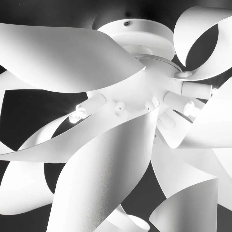 Llambë tavani metalik Selene Ginger prodhuar në Itali H50 H35cm Viadurini