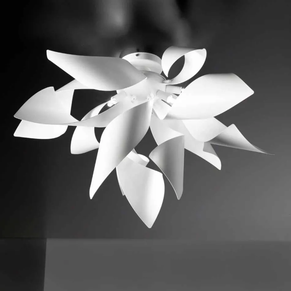 Llambë tavani metalik Selene Ginger prodhuar në Itali H50 H35cm Viadurini