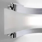 Selene Ionica aplikative 32x10 H16cm në çelik dhe qelqi të bërë në Itali Viadurini