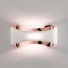 Selene Ionica aplikative 32x10 H16cm në çelik dhe qelqi të bërë në Itali Viadurini