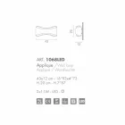 Selene Ionica çeliku i punuar me dorë dhe aparat xhami 43x12 H 20cm Viadurini