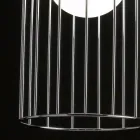 Selene Kluvì llambë varëse xhami në lulëzim Ø19 H 27 / 150cm Viadurini