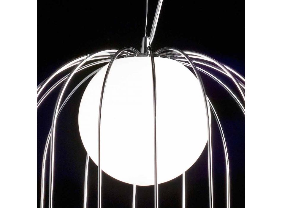 Selene Kluvì llambë varëse xhami në lulëzim Ø33 H 41/150 cm Viadurini