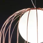 Selene Kluvì llambë varëse xhami në lulëzim Ø54 H 70 / 200cm Viadurini