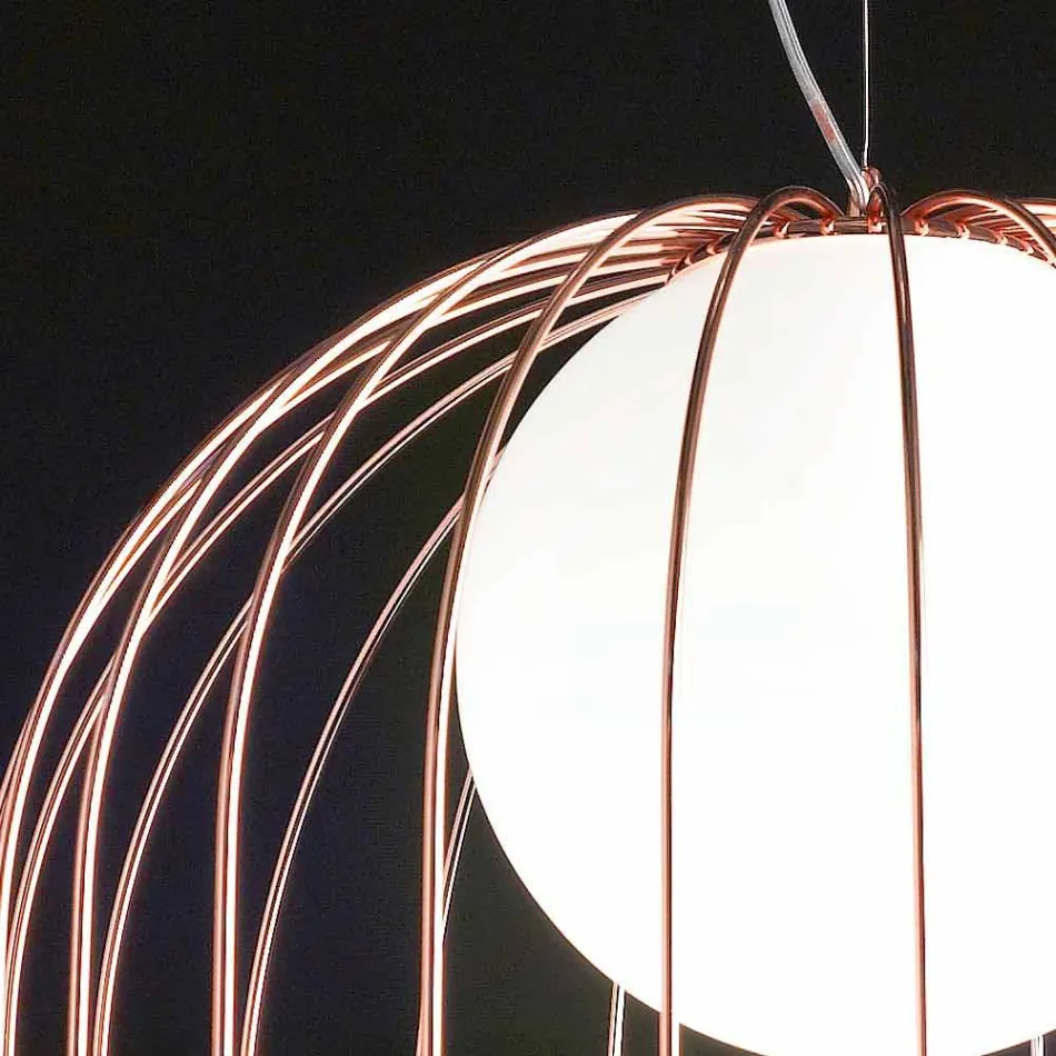 Selene Kluvì llambë varëse xhami në lulëzim Ø54 H 70 / 200cm Viadurini