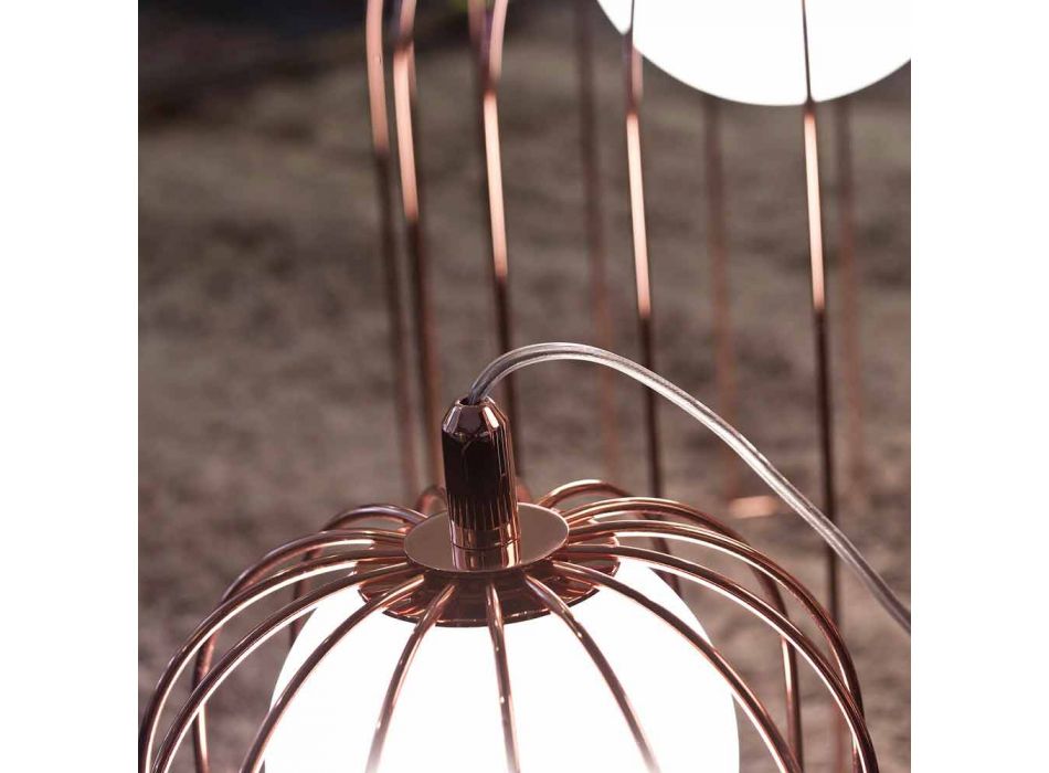 Llambë tryeze e projektimit Selene Kluvì në gotë të çelur Ø54 H 70cm Viadurini