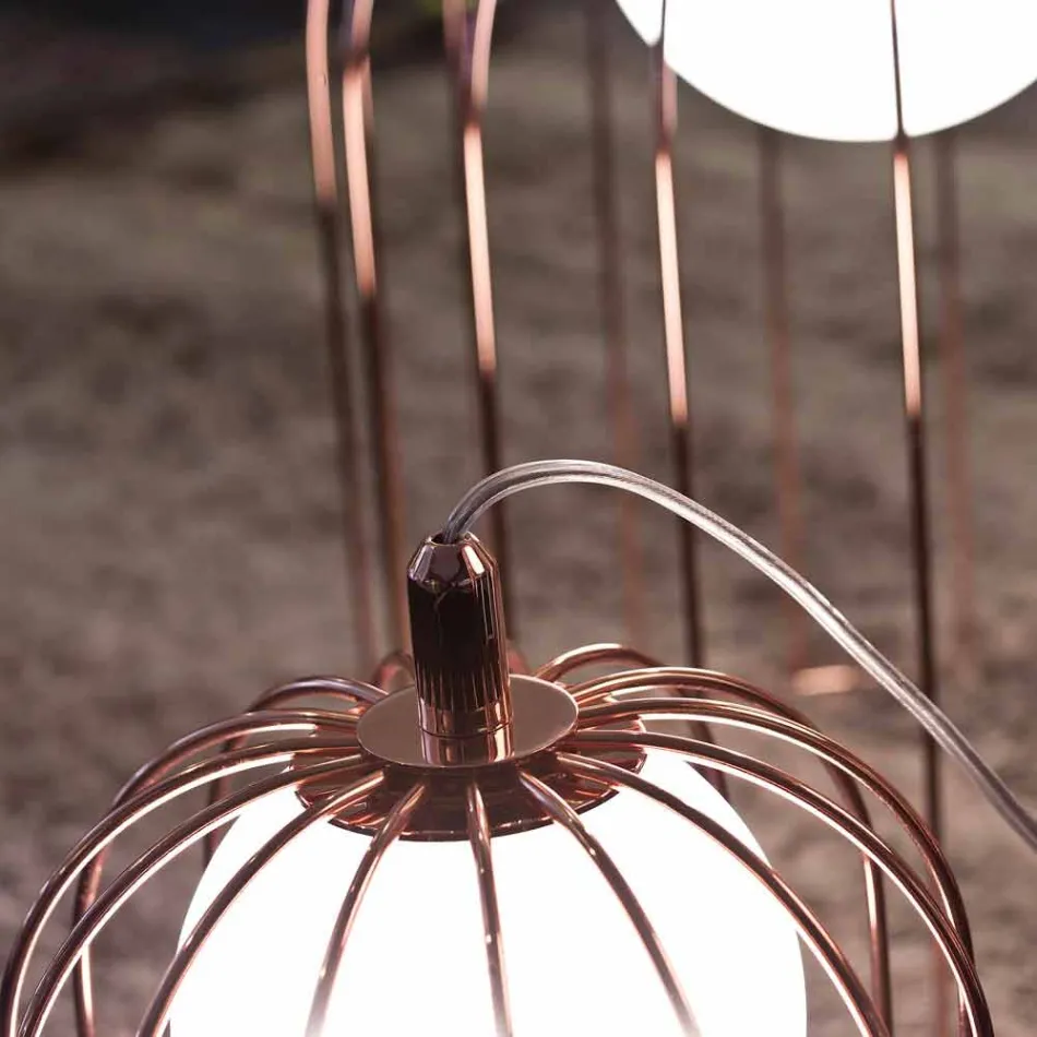 Llambë tryeze e projektimit Selene Kluvì në gotë të çelur Ø54 H 70cm Viadurini