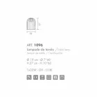 Selene Kluvì xhami në lulëzim dhe llambë metalike Ø19 H 27cm Viadurini