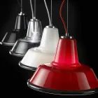 Selene Lampara llambë varëse xhami në lulëzim Ø37 H 24/140 cm Viadurini