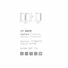 Selene Papiro krem i mbuluar me krem akrilik 34x14 H25cm i bërë në Itali Viadurini