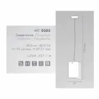 Selene Papiro llambë varëse moderne në kristal Ø26 H 125cm Viadurini