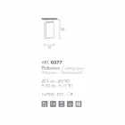 Llambë tavani Selene Papiro në kristal Ø 15 H30cm, e bërë në Itali Viadurini