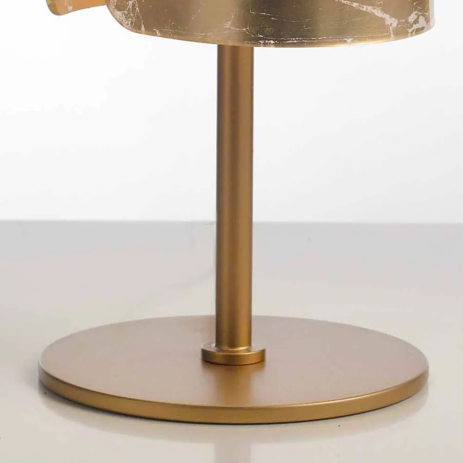 Llambë tryeze e projektimit Selene Papiro në kristal Ø 15 H38cm Viadurini