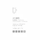 Llambë tryeze kristal Selene Papiro e bërë në Itali 15x14xH25cm Viadurini