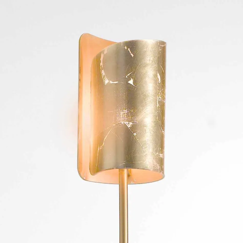 Llambë dyshemeje e projektimit Selene Papiro në kristal Ø15 H 180cm Viadurini