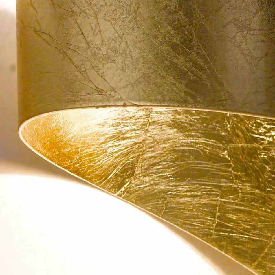 Llambë muri moderne Selene Scudo e bërë në Itali 29x15xH16 cm Viadurini