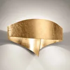 Llambë muri moderne Selene Scudo e bërë në Itali 29x15xH16 cm Viadurini