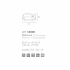 Dritë tavani Selene Vultur prej çeliku Ø47 H 25cm Viadurini