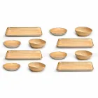 Shërbimi 12 Pllakat e gurit me ngjyrë drejtkëndëshe dhe të rrumbullakët, Dizajn Modern - Simba Viadurini