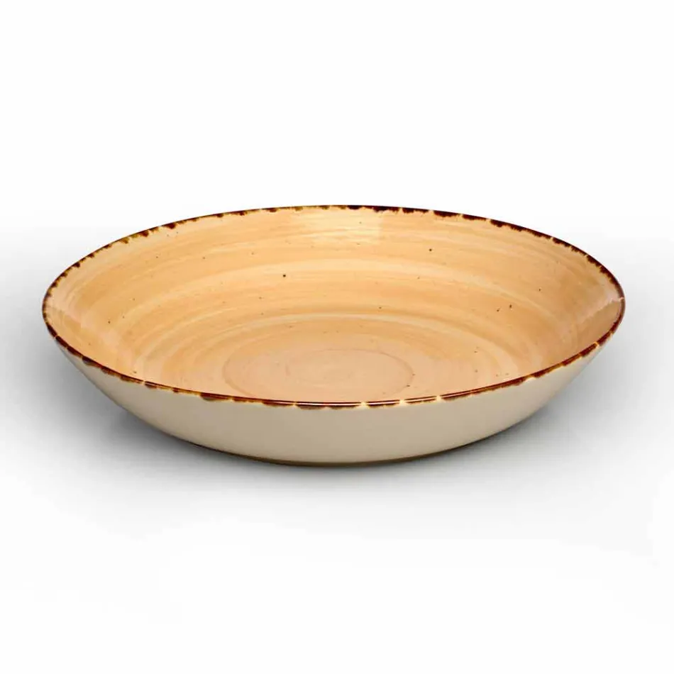 Shërbimi 12 Pllaka me ngjyra drejtkëndëshe dhe të rrumbullakëta Dizajn modern në Steweware - Simba Viadurini