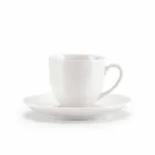 Seti i 18 gotave të çajit me Sugar Bowl dhe Porcelain Tabaka - Lucerne Viadurini