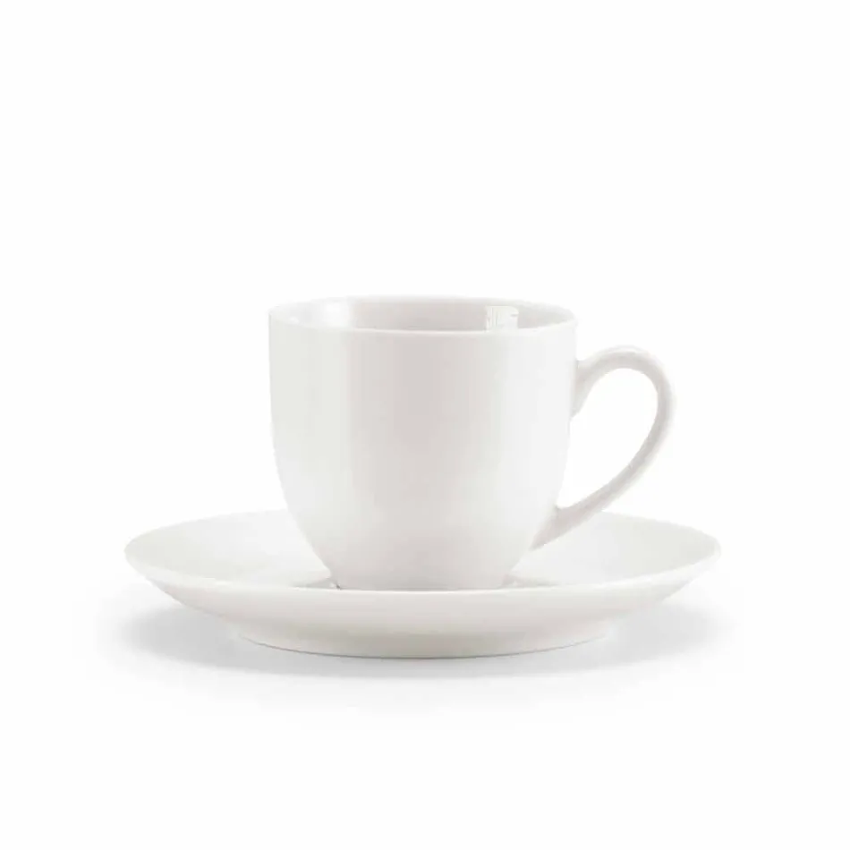 Seti i 18 gotave të çajit me Sugar Bowl dhe Porcelain Tabaka - Lucerne Viadurini