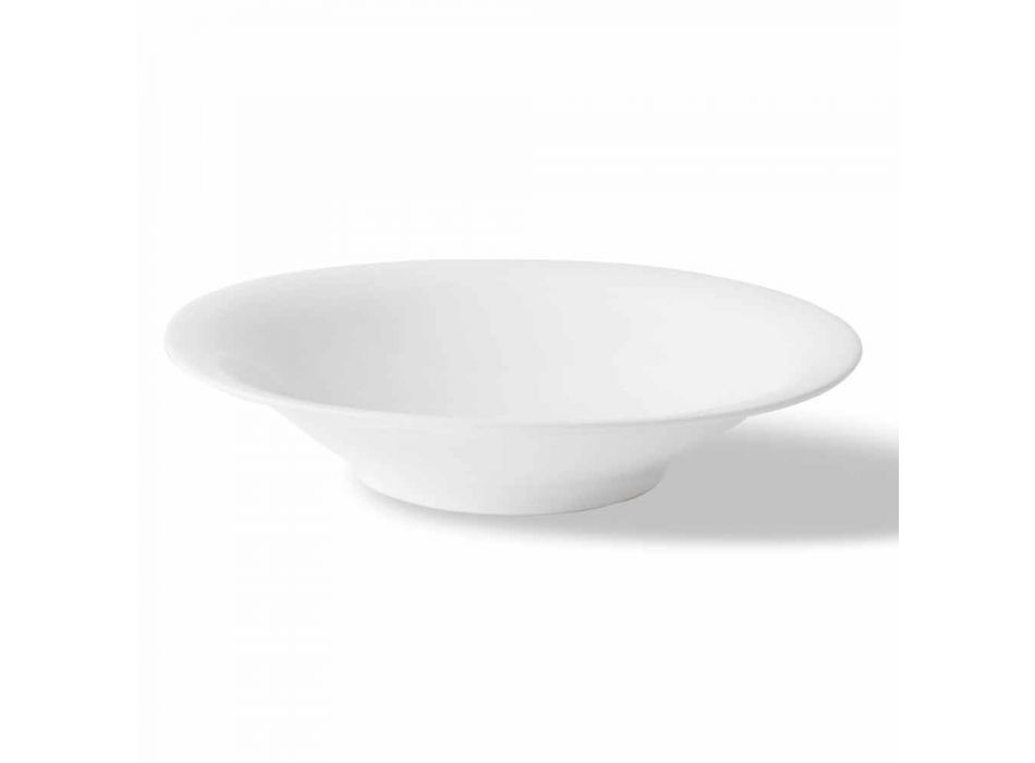 24 Pllaka Darkash Elegante në Dizajnin e Porcelanit të Bardhë - Doriana