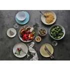 Shërbim 6 tas me akullore dhe 2 tas me porcelan me ngjyra - Rurolo Viadurini