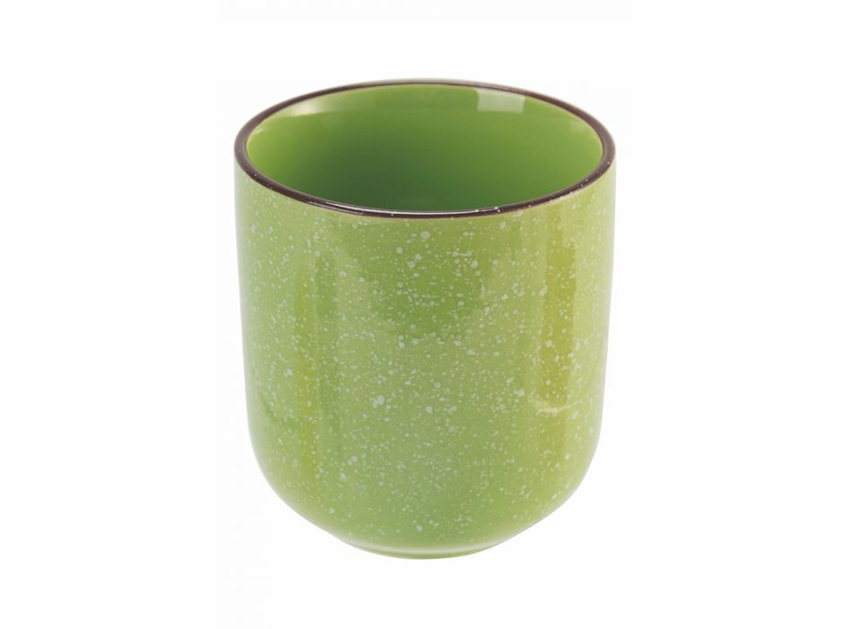 Syze uji qeramike me vazo me ngjyra Set 12 Copë - Abruzzo Viadurini