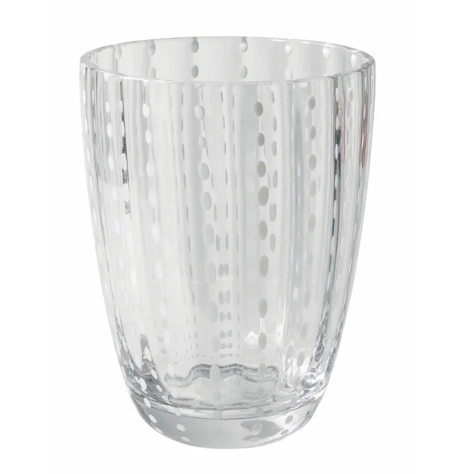 Xhama me ngjyra Servis për gota uji me pika 12 copë - Botsvana Viadurini