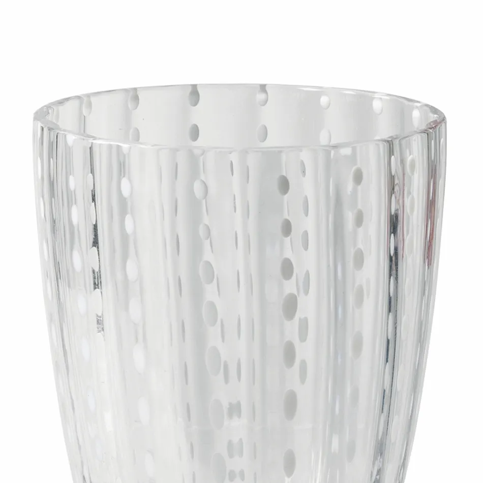 Xhama me ngjyra Servis për gota uji me pika 12 copë - Botsvana Viadurini