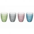 Shërbimi i gotave me ujë të dekoruar me ngjyra me 12 copë - Stilotto