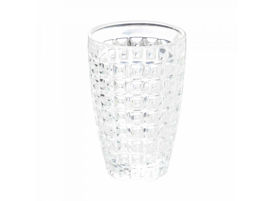 Set moderne për pije qelqi në gotë të dekoruar 12 copë - Përzierje Viadurini