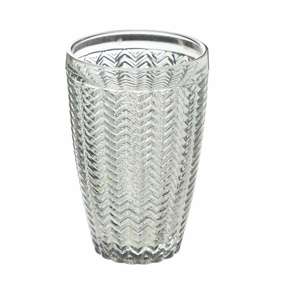 Set moderne për pije qelqi në gotë të dekoruar 12 copë - Përzierje Viadurini