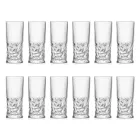 Syze Highball Set në Eco Crystal Square Dekorim 12 copë - Ritmo Viadurini