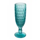 Set kupa flauti në xham me ngjyra dhe dekorime të ndryshme 12 copë - Miks Viadurini