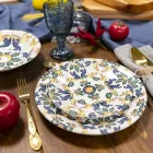 Set me gotë vere me ngjyra në gotë dhe stil dekor dekor 12 copë - vidë Viadurini