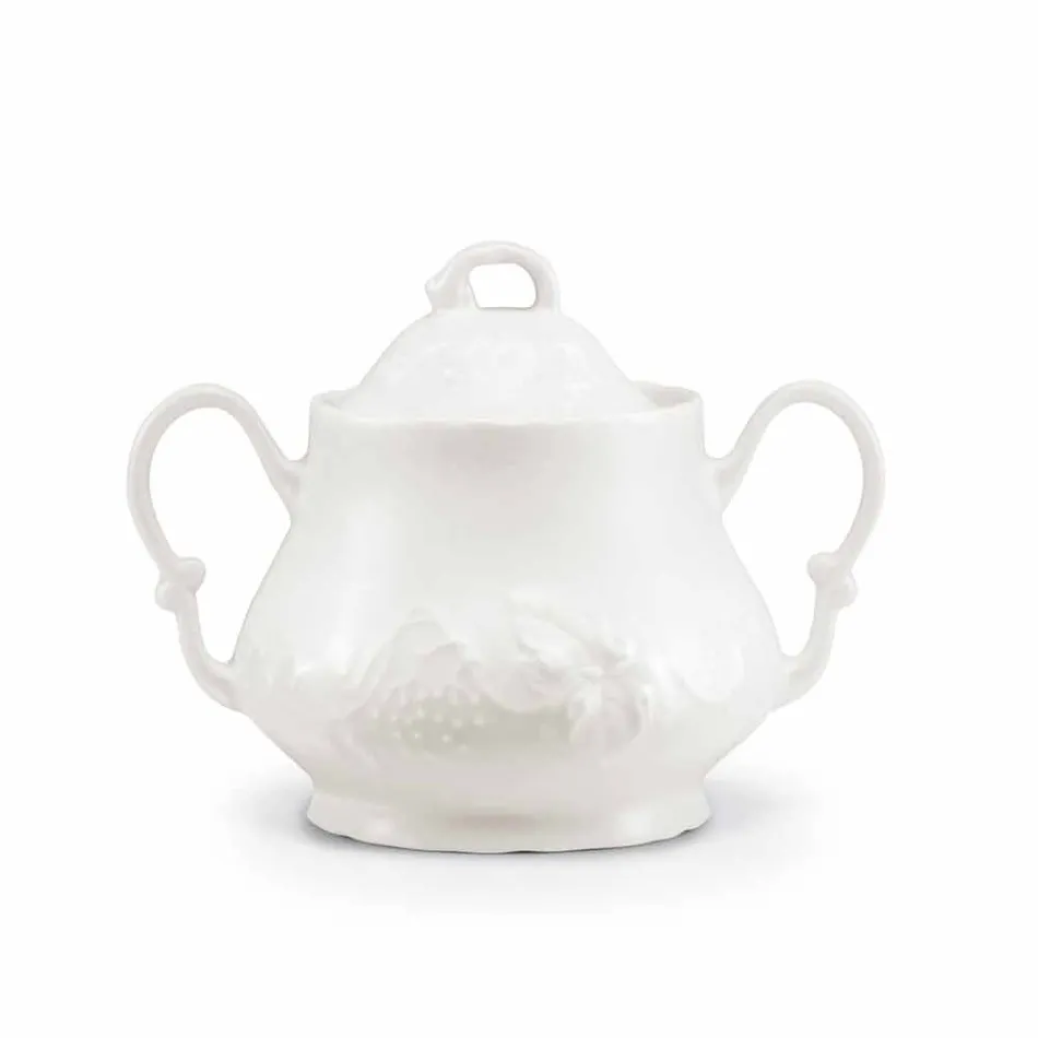 Shërbim i plotë i mëngjesit 22 copë në porcelan të Bardhë - Gimignano Viadurini