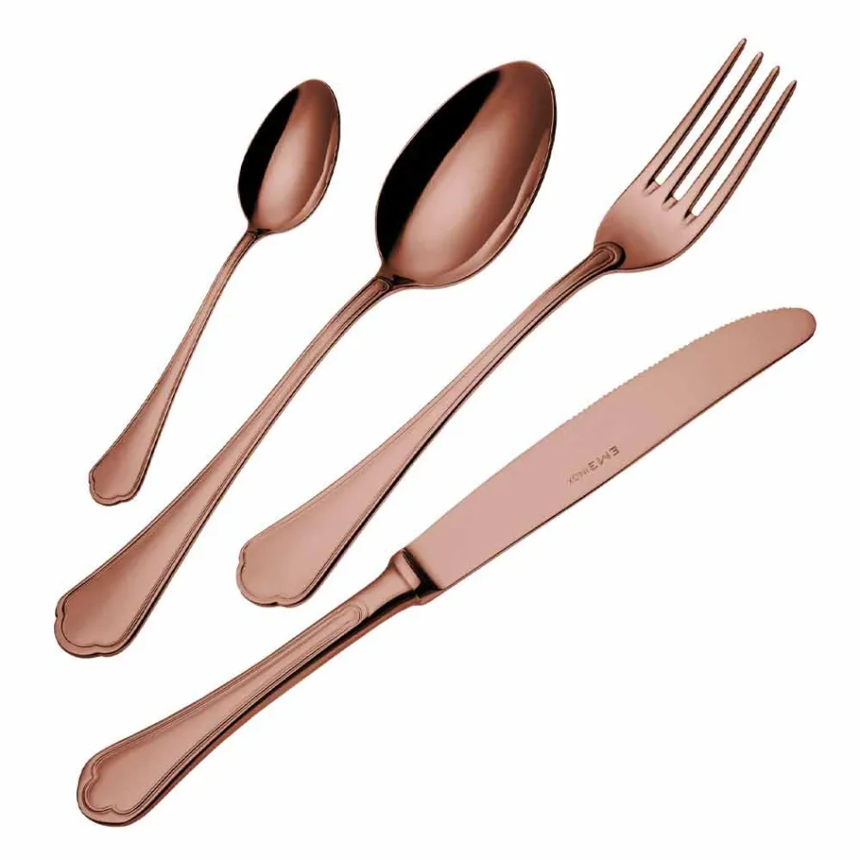 Set i plotë i takëmeve prej çeliku të pandryshkshëm me dizajn luksoz 24 copë - Shef Viadurini