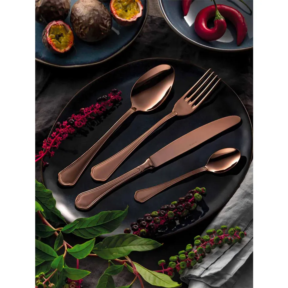 Set i plotë i takëmeve prej çeliku të pandryshkshëm me dizajn luksoz 24 copë - Shef Viadurini