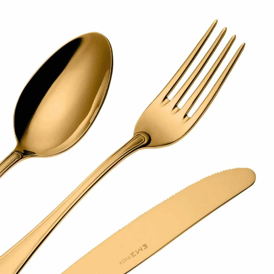 Set i plotë i takëmeve prej çeliku të pandryshkshëm me dizajn luksoz 24 copë - Shef Viadurini