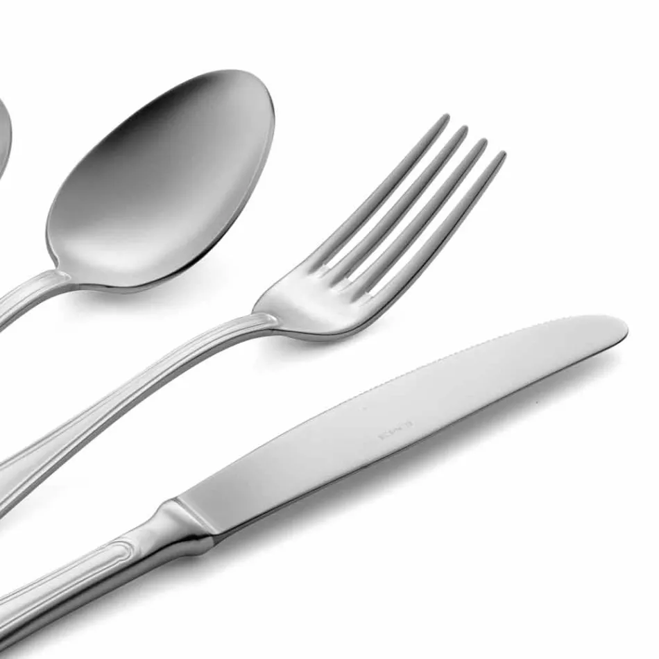 Set i plotë i takëmeve prej çeliku të pandryshkshëm me dizajn luksoz 24 copë - Shef Viadurini