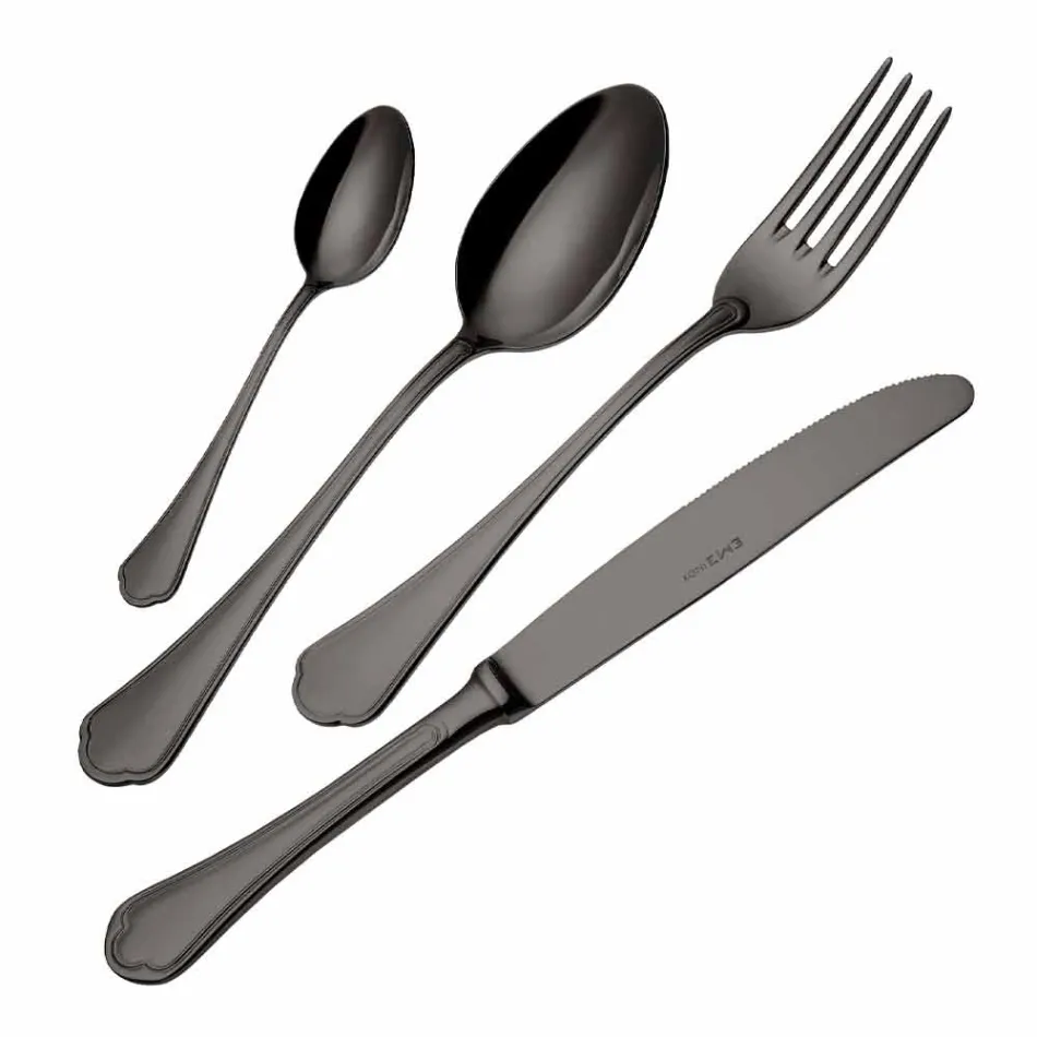 Set i plotë i takëmeve prej çeliku të pandryshkshëm me dizajn luksoz 24 copë - Shef Viadurini