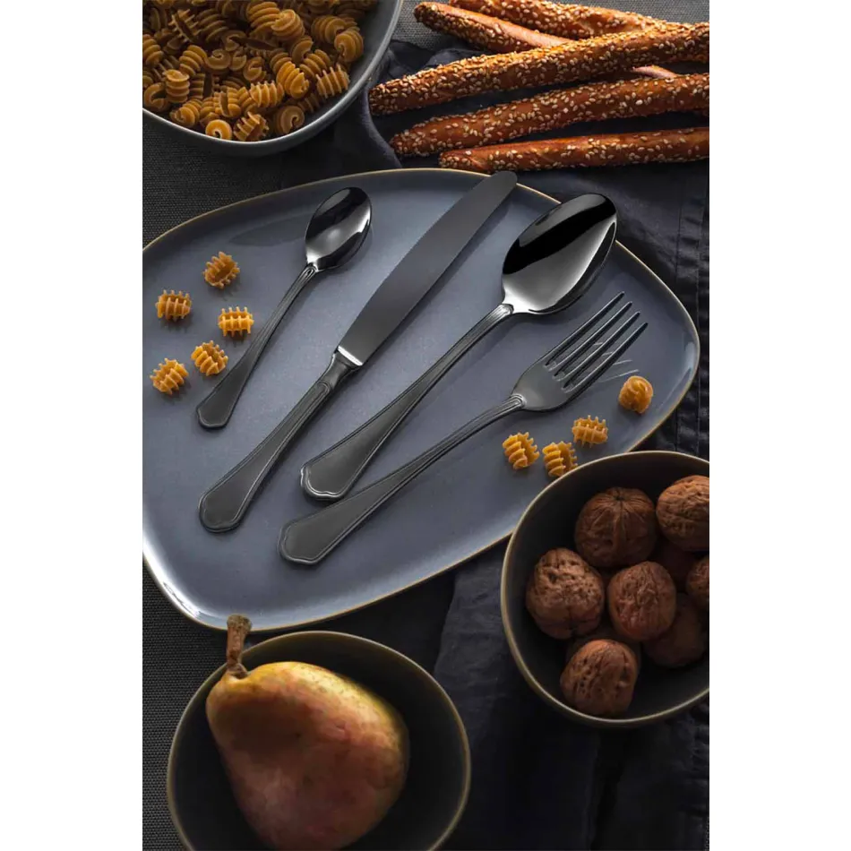 Set i plotë i takëmeve prej çeliku të pandryshkshëm me dizajn luksoz 24 copë - Shef Viadurini