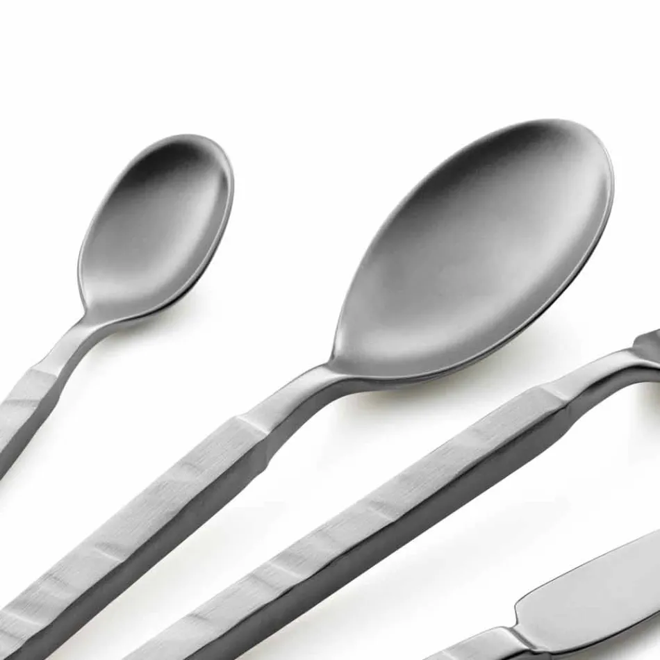 Komplet i plotë takëmesh çeliku 24 copë Dizajn prodhuar në Itali - e ndërlikuar Viadurini