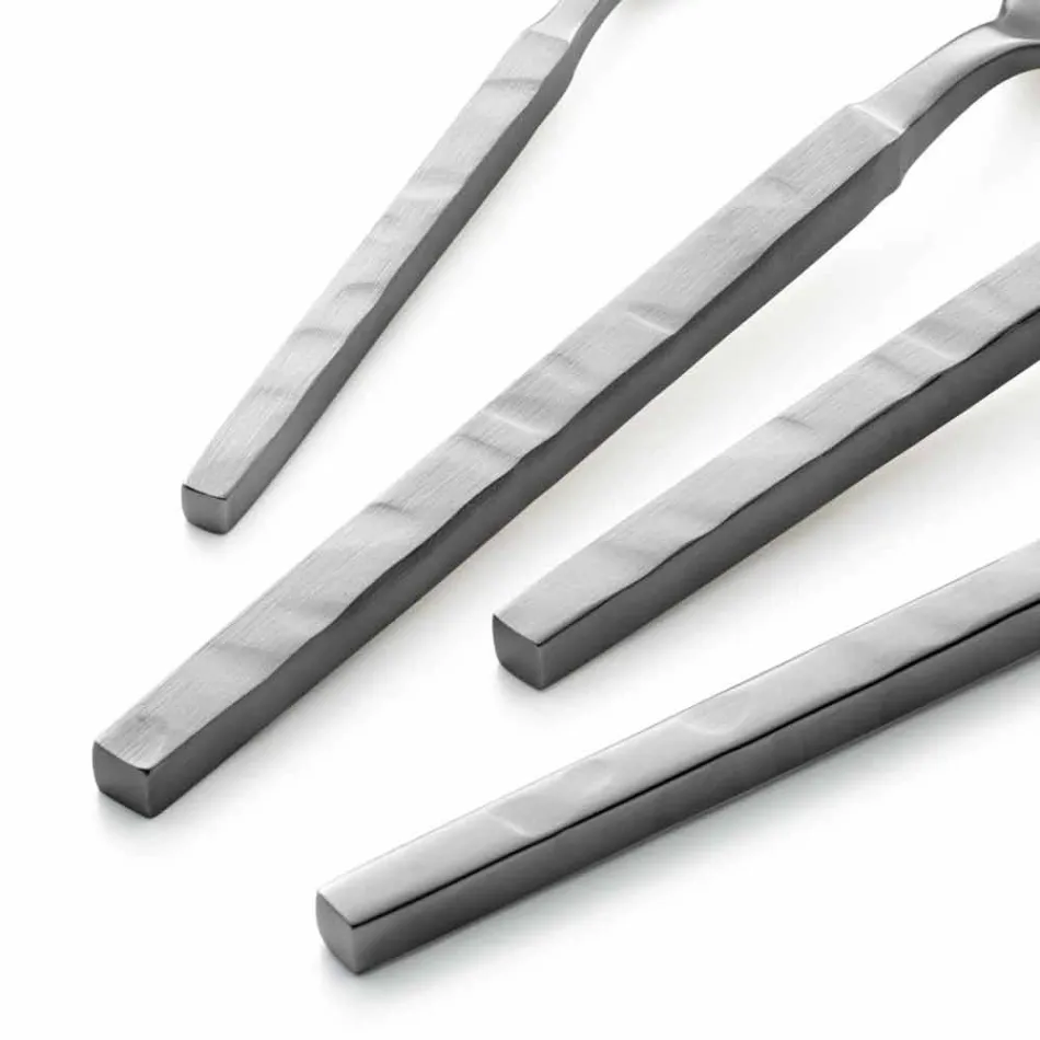 Komplet i plotë takëmesh çeliku 24 copë Dizajn prodhuar në Itali - e ndërlikuar Viadurini