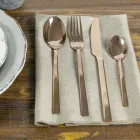 Set i takëmeve të plota në dizajn çeliku të zi ose bakër 24 copë - Fayette Viadurini