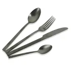 Set i takëmeve të plota në dizajn çeliku të zi ose bakër 24 copë - Fayette Viadurini