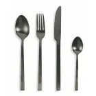 Set i takëmeve të plota në dizajn çeliku të zi ose bakër 24 copë - Fayette Viadurini