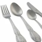 Takëm shërbimi të plotë në modelin e çelikut të satenit 24 copë - Fantasiapos1 Viadurini